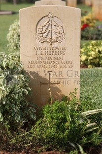 BEIRUT WAR CEMETERY - HOPKINS, JOHN J.